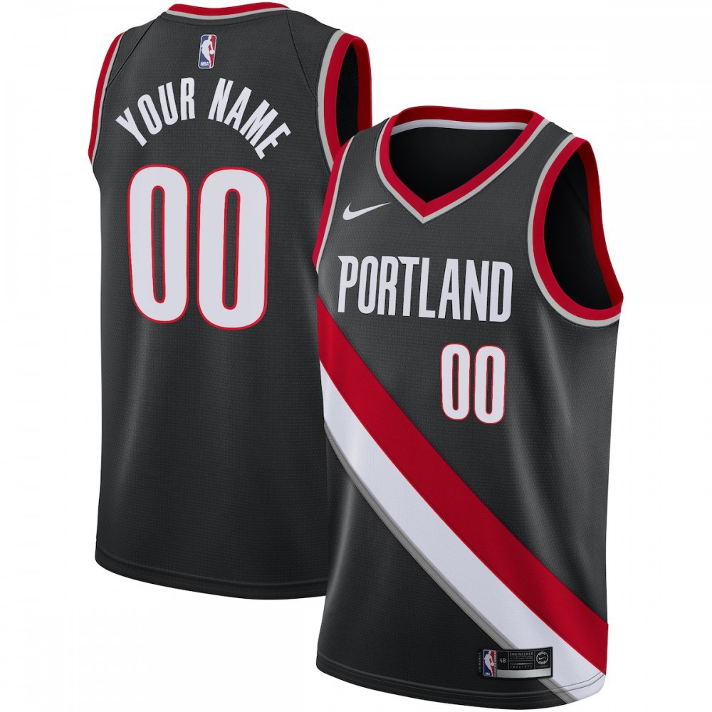 Portland Trail Blazers Swingman Custom Jersey Black - Icon Edition-Pro Kit Vault | Brand New 26/27 Sports Jerseys